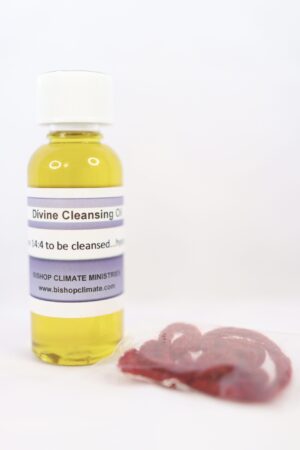 cleansing oil with red cloth scaled