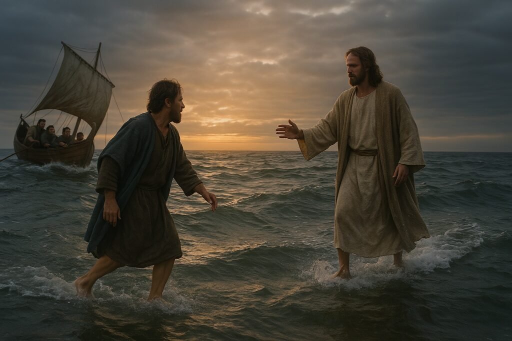 jesus Walking on the water Bishop Climate Ministries