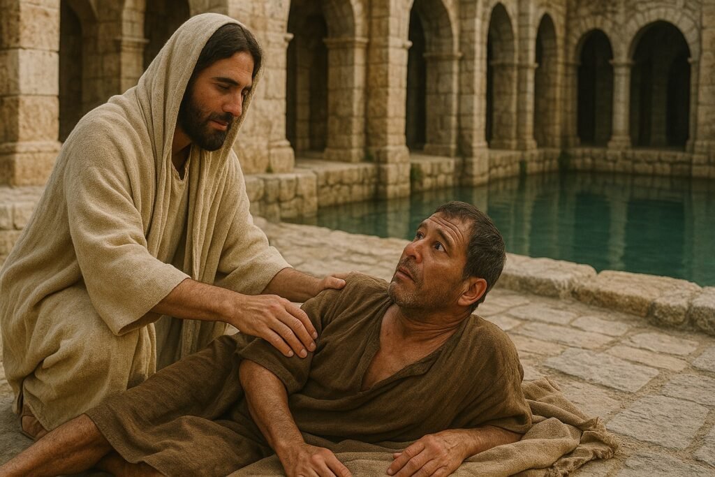 man at the pool of bethsda Bishop Climate Ministries